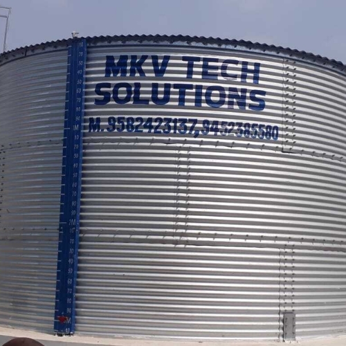 Corrugated Zincalume Steel Storage Tank in Mandi